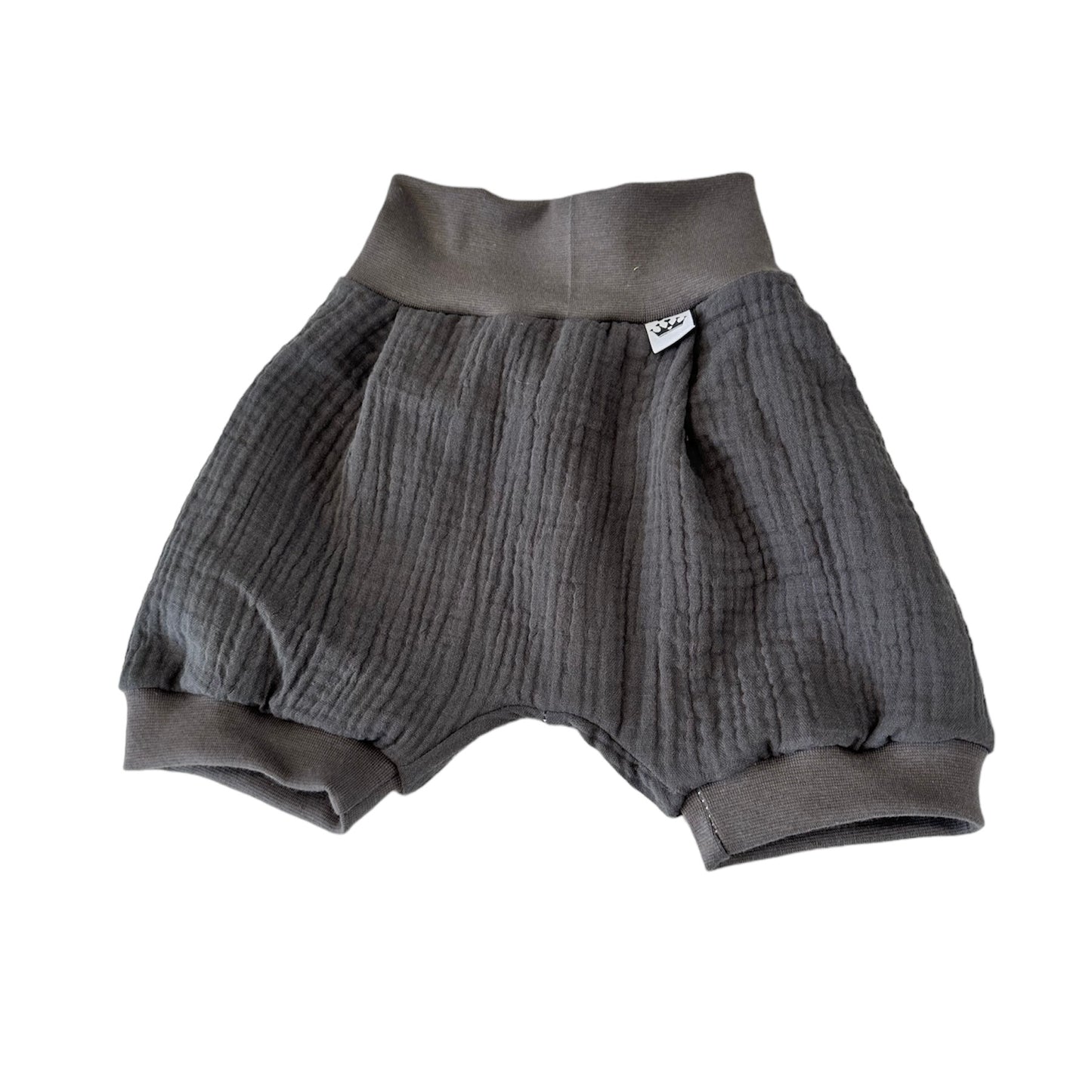 Pumpshorts Musselin Dunkelgrau