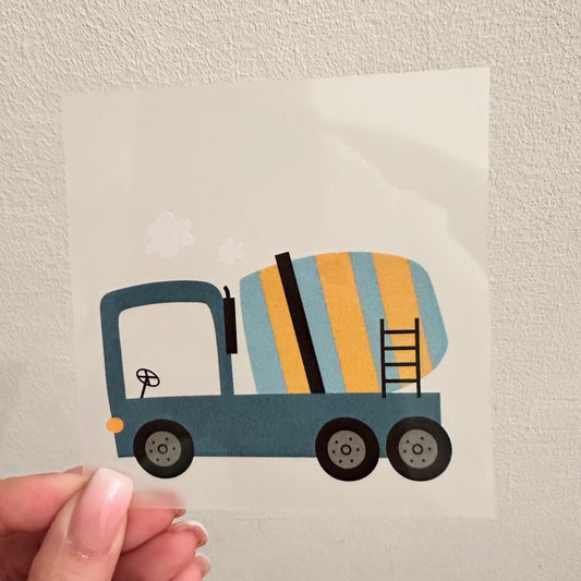 Bügelbild Betonmischer