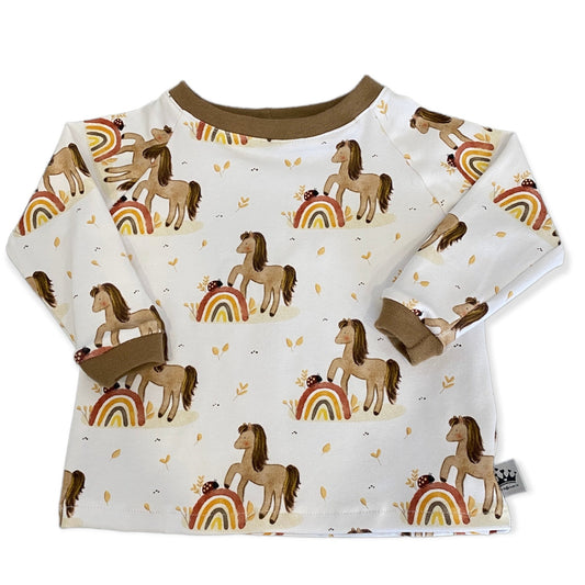 Kinder Pullover pferd