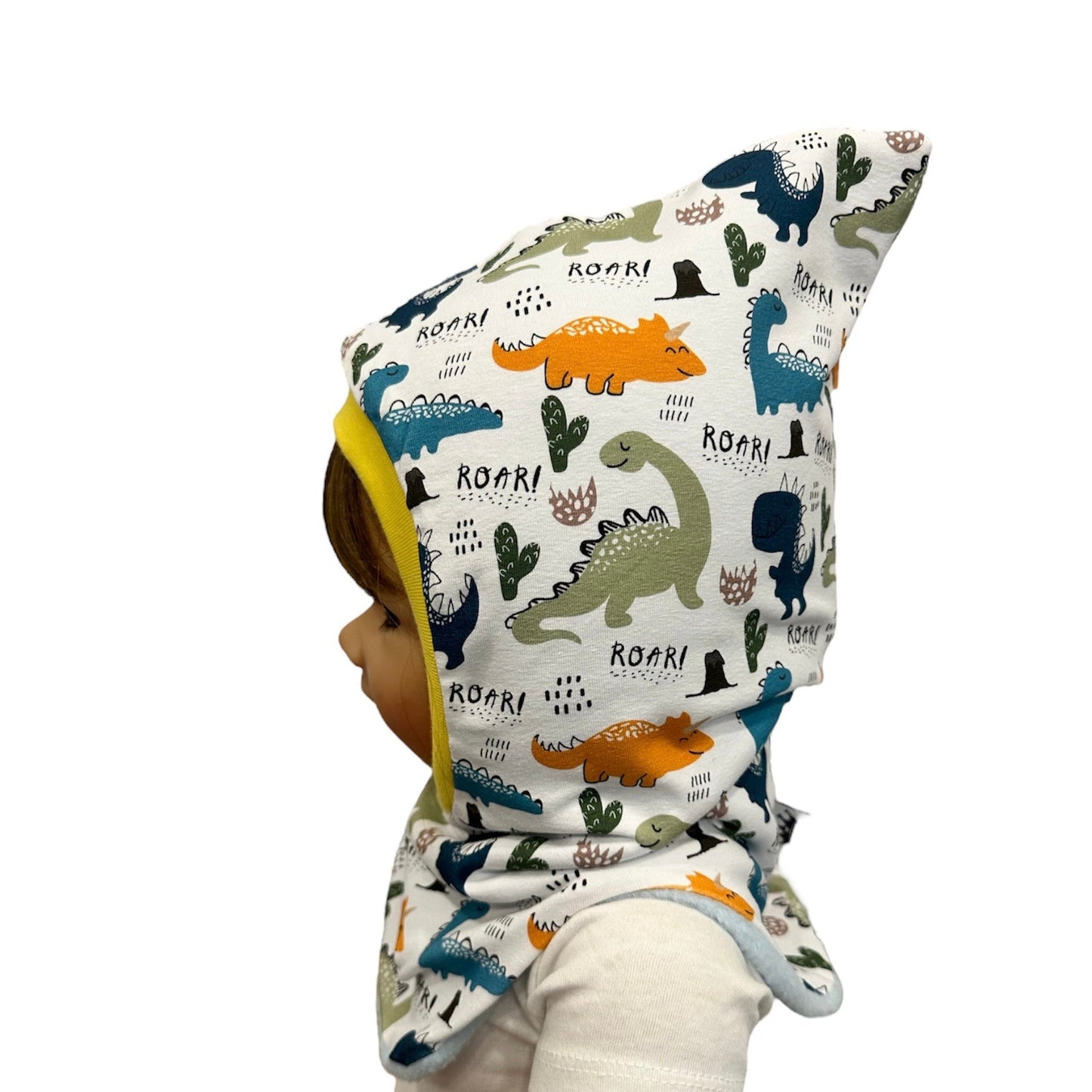 Kinder Schlupfmütze dino