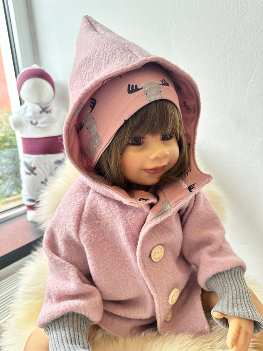 Walkjacke altrosa / Elch