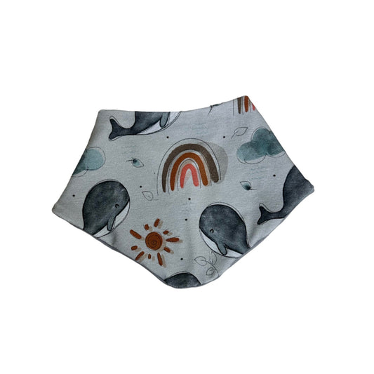 Baby Halstuch wal grau