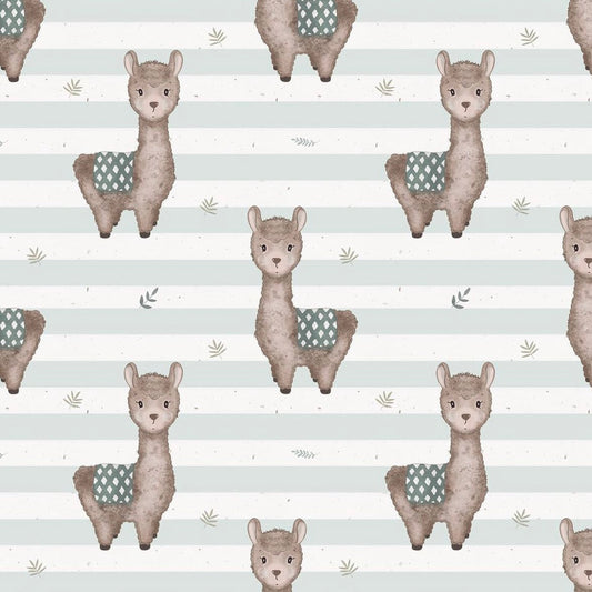 stoff mint mit lamas