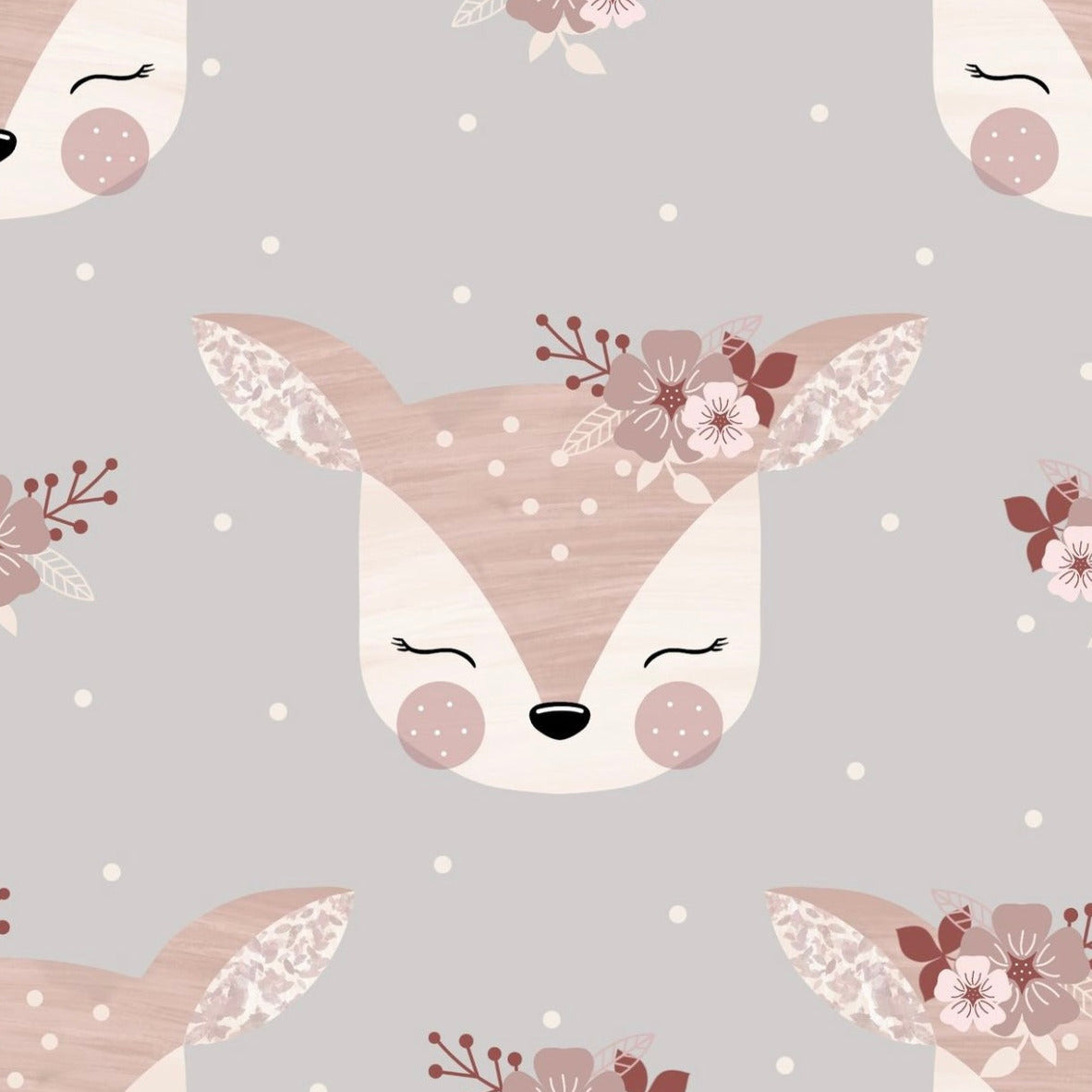 stoff reh mit blumen