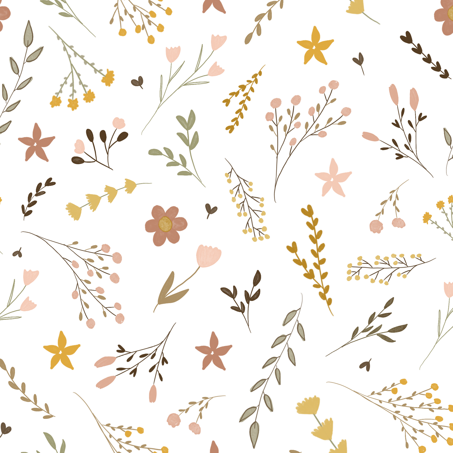 stoff mit blumenwiese