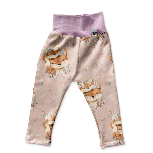 Leggings mädchen fuchs rosa