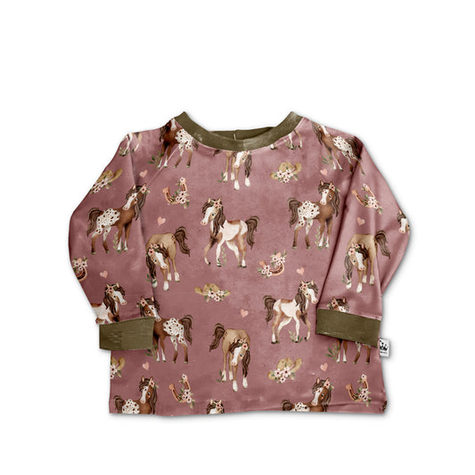 Kinder Pullover pferd