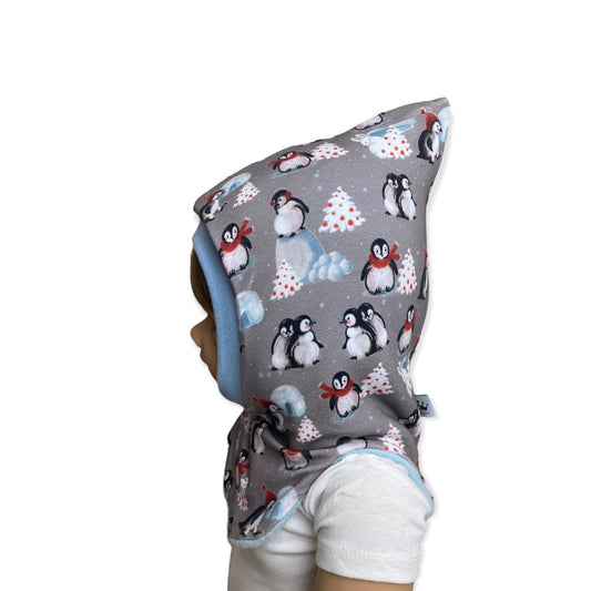 Kinder Schlupfmütze Pinguin 