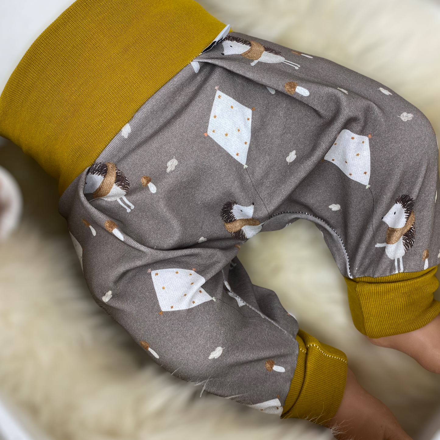 Baby Set Igel taupe