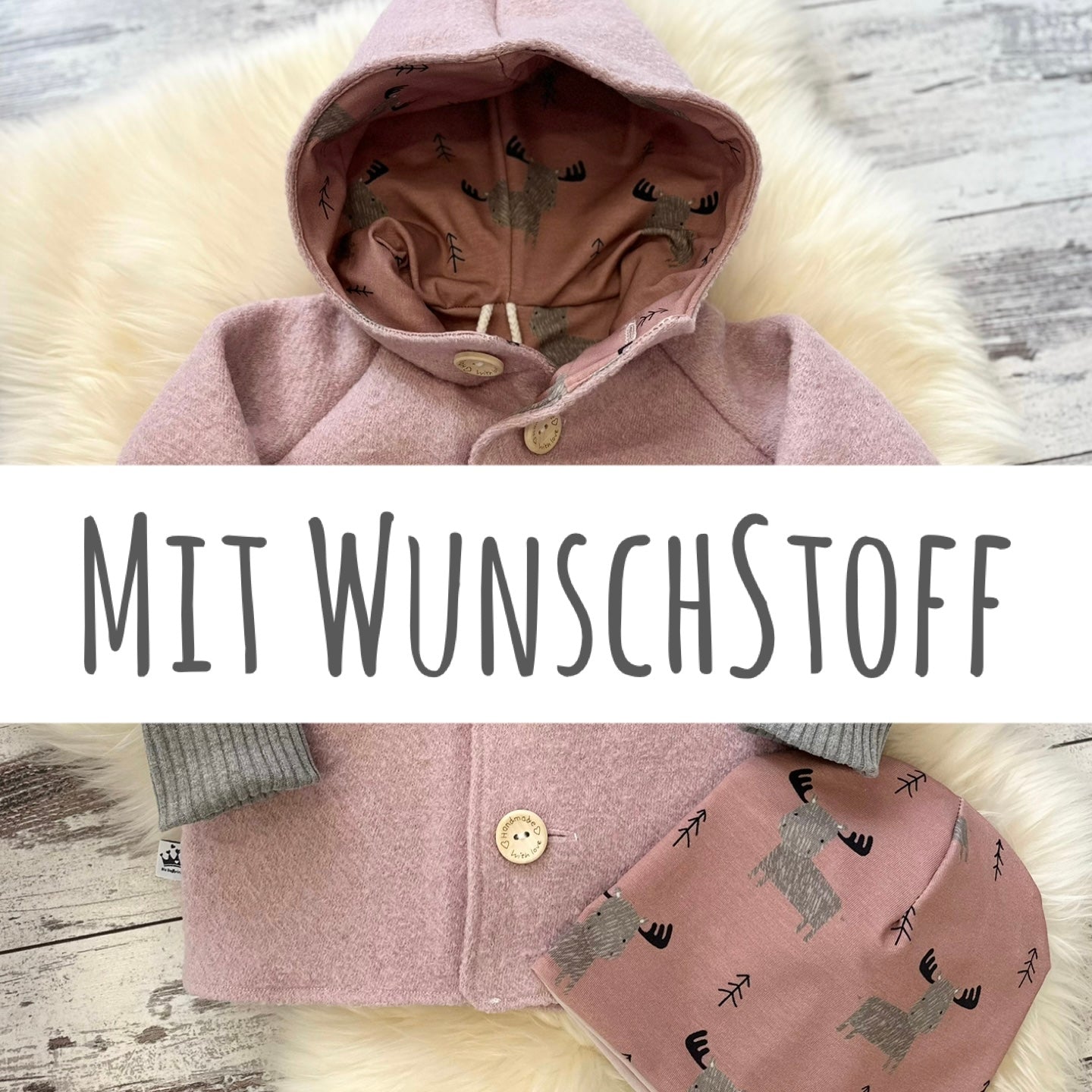 Walkjacke mit WunschStoff