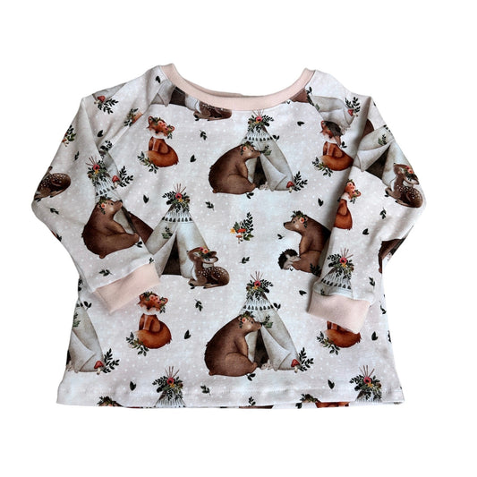 Kinder Pullover Waldtiere 