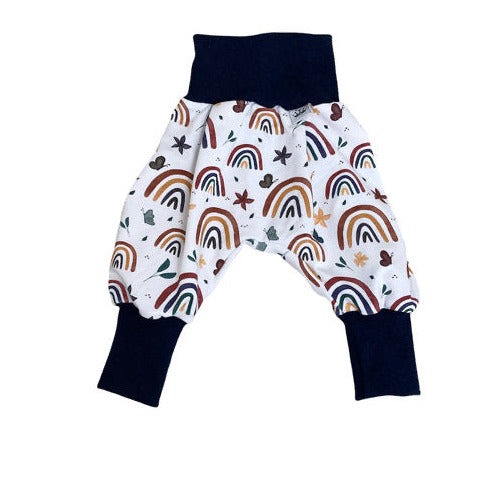 kinderhose blau Regenbogen 