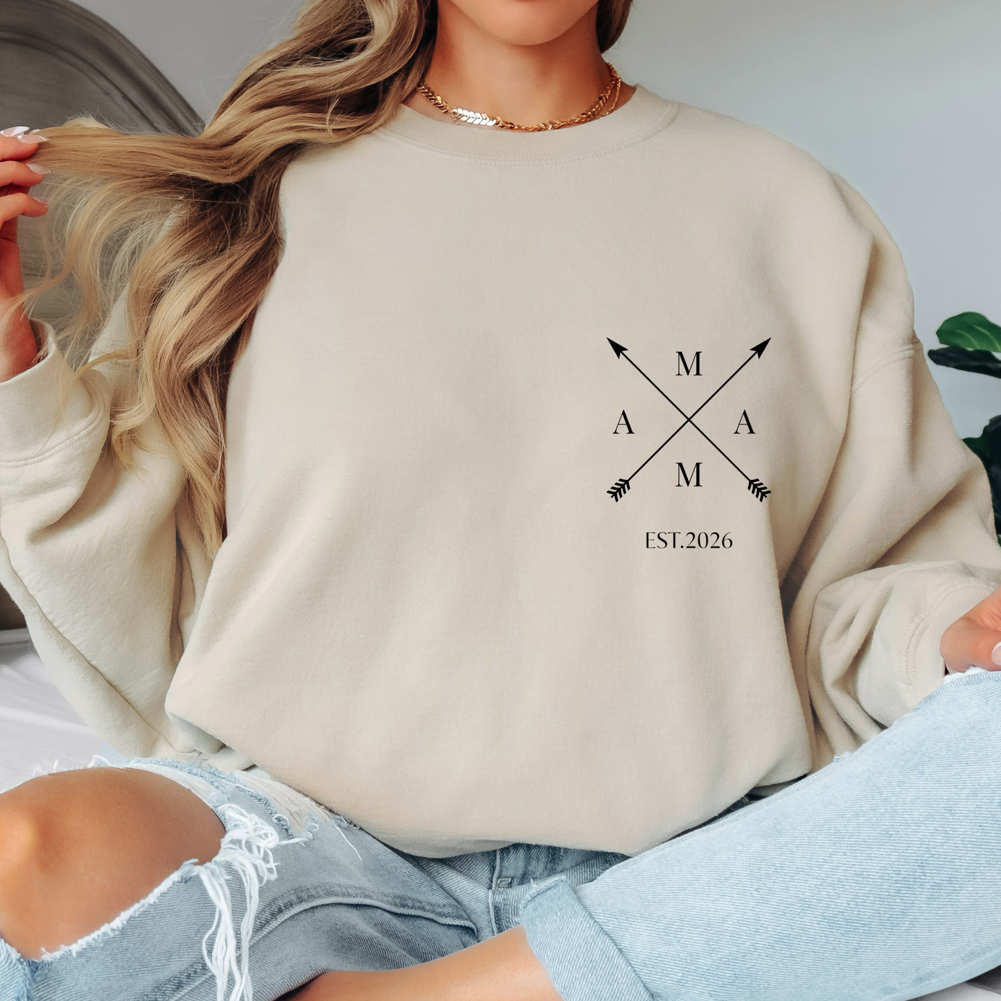 personalierbarer Mama  Sweater mit  Jahr