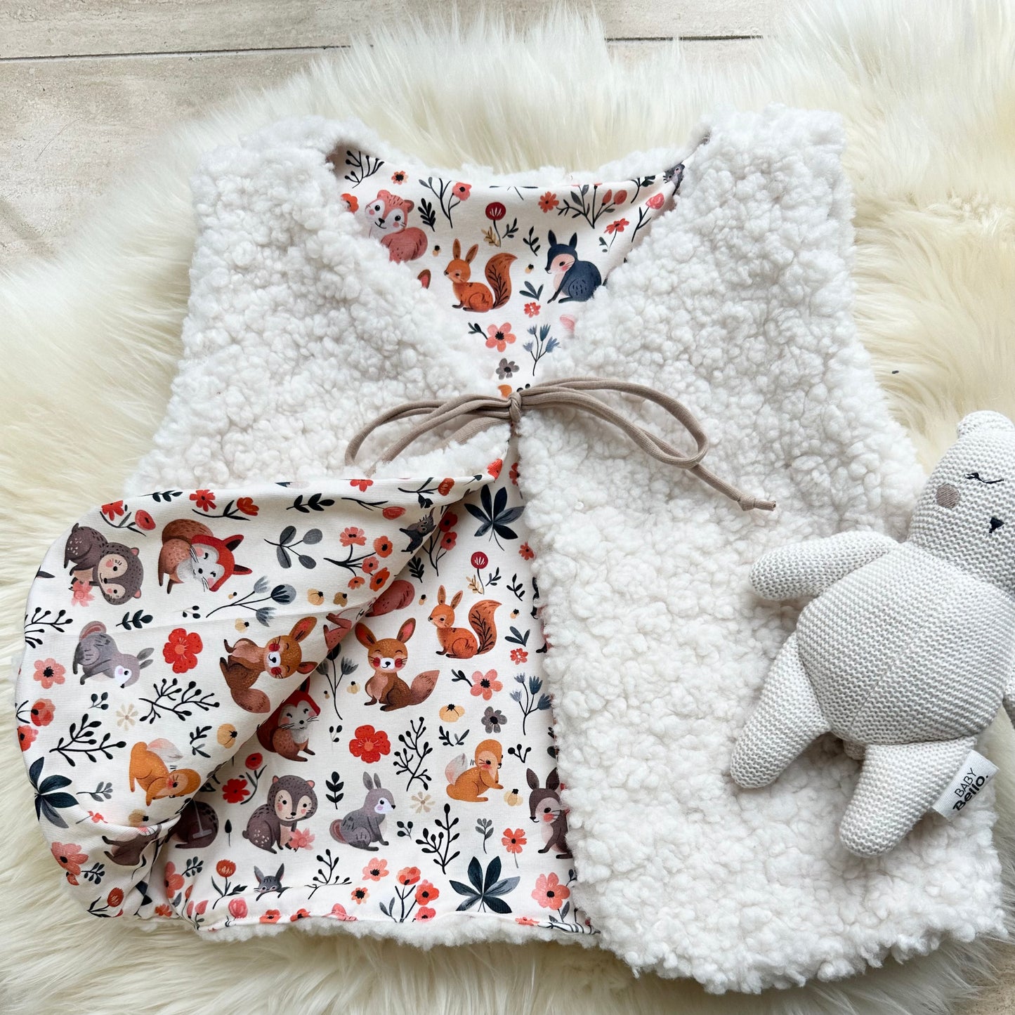 Teddyweste Flower Forest