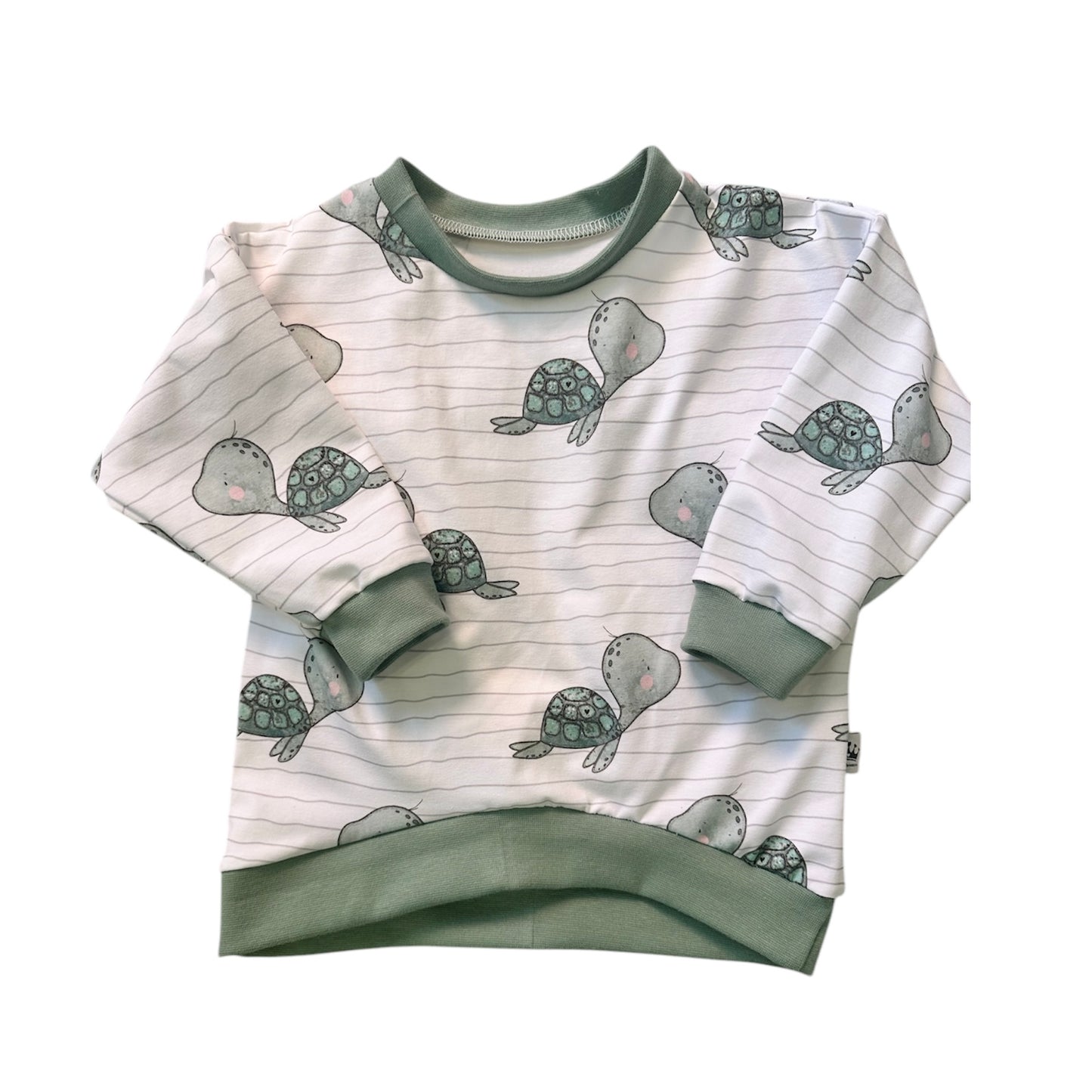 Oversized Pullover Green Turtle