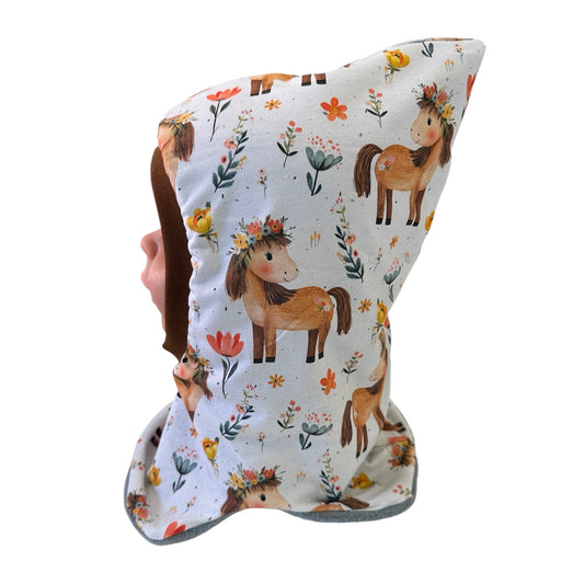 Schlupfmütze Boho Pferd