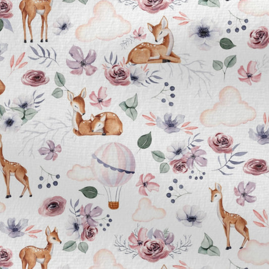 Softshell Reh mit Blumen  0,5m