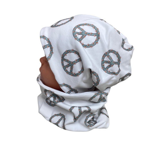kindermütze peace 