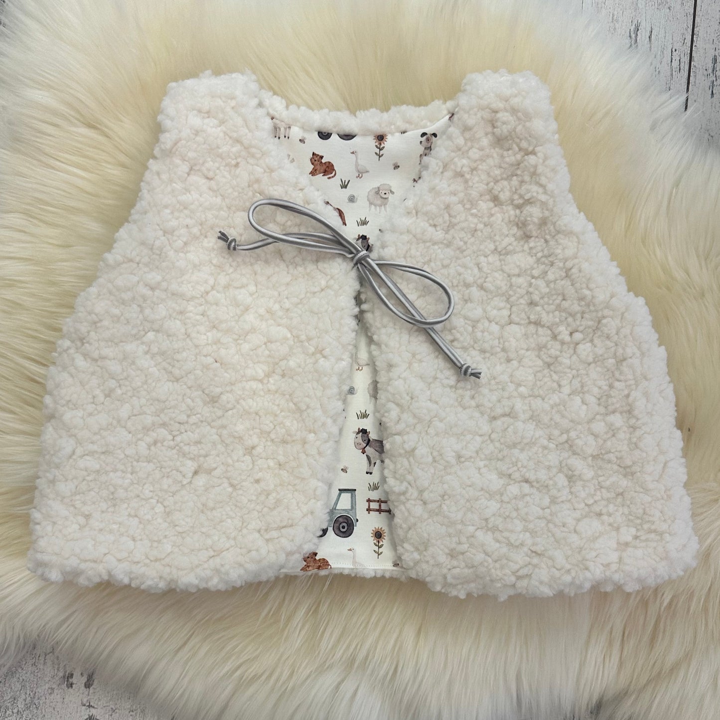 Teddyweste Bauernhof