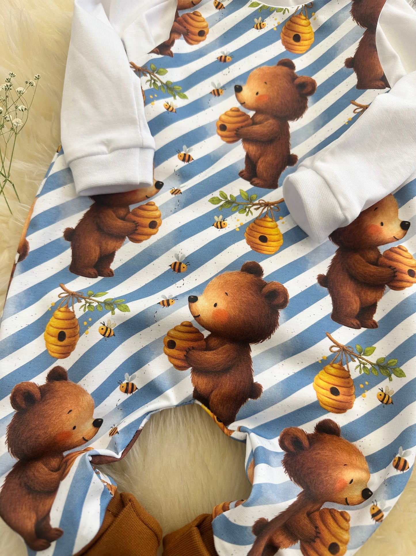 Strampler Set Honigtopf