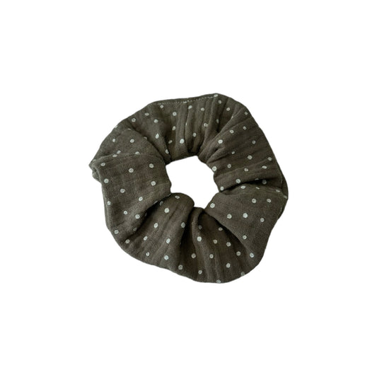 Scrunchie Braun Punkte