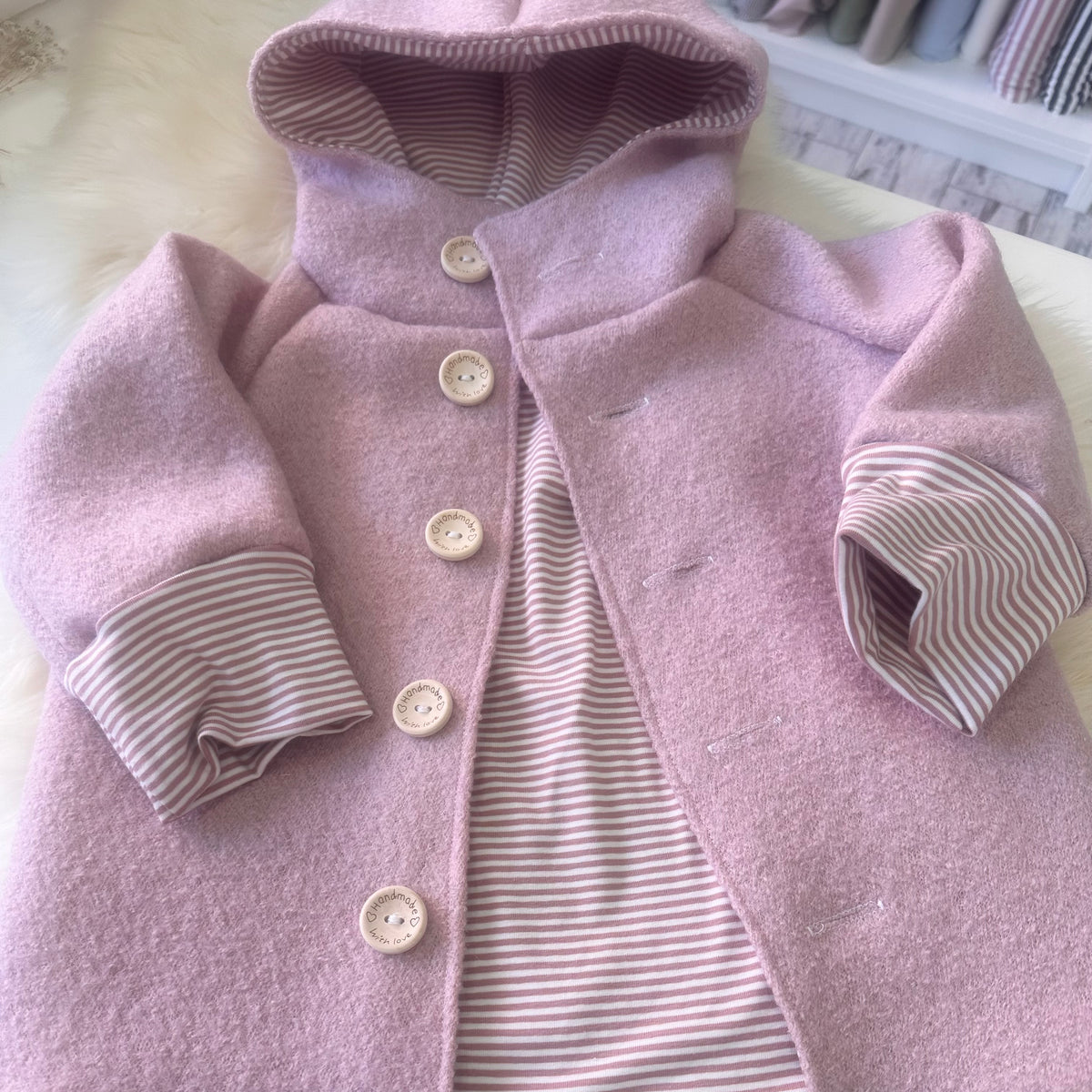 Walkjacke altrosa Gans