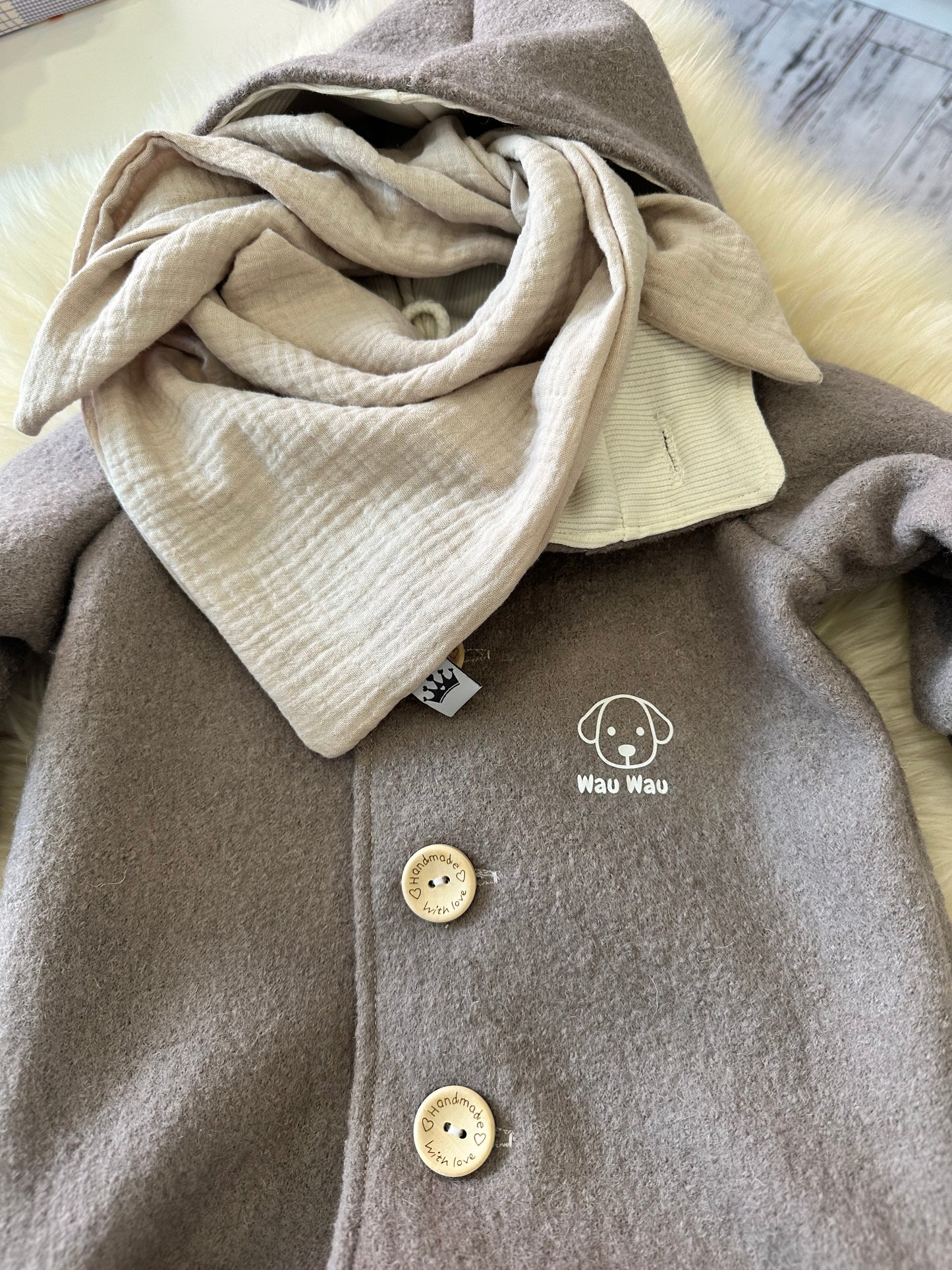 Walkoverall Taupe Hund