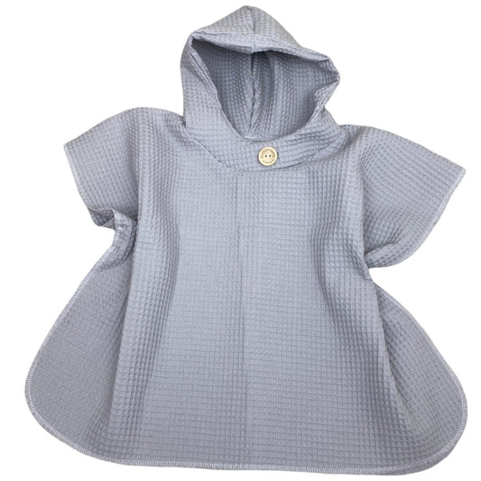 kinder badeponcho grau 