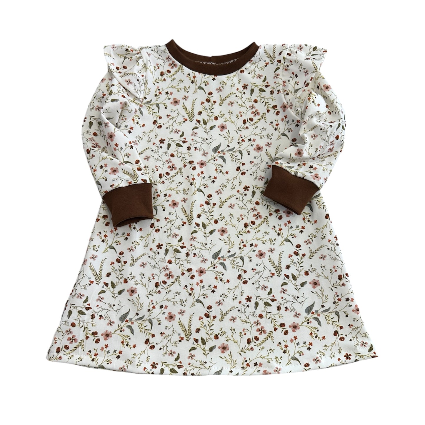 Kleid langarm Rüschen Mille Fleurs