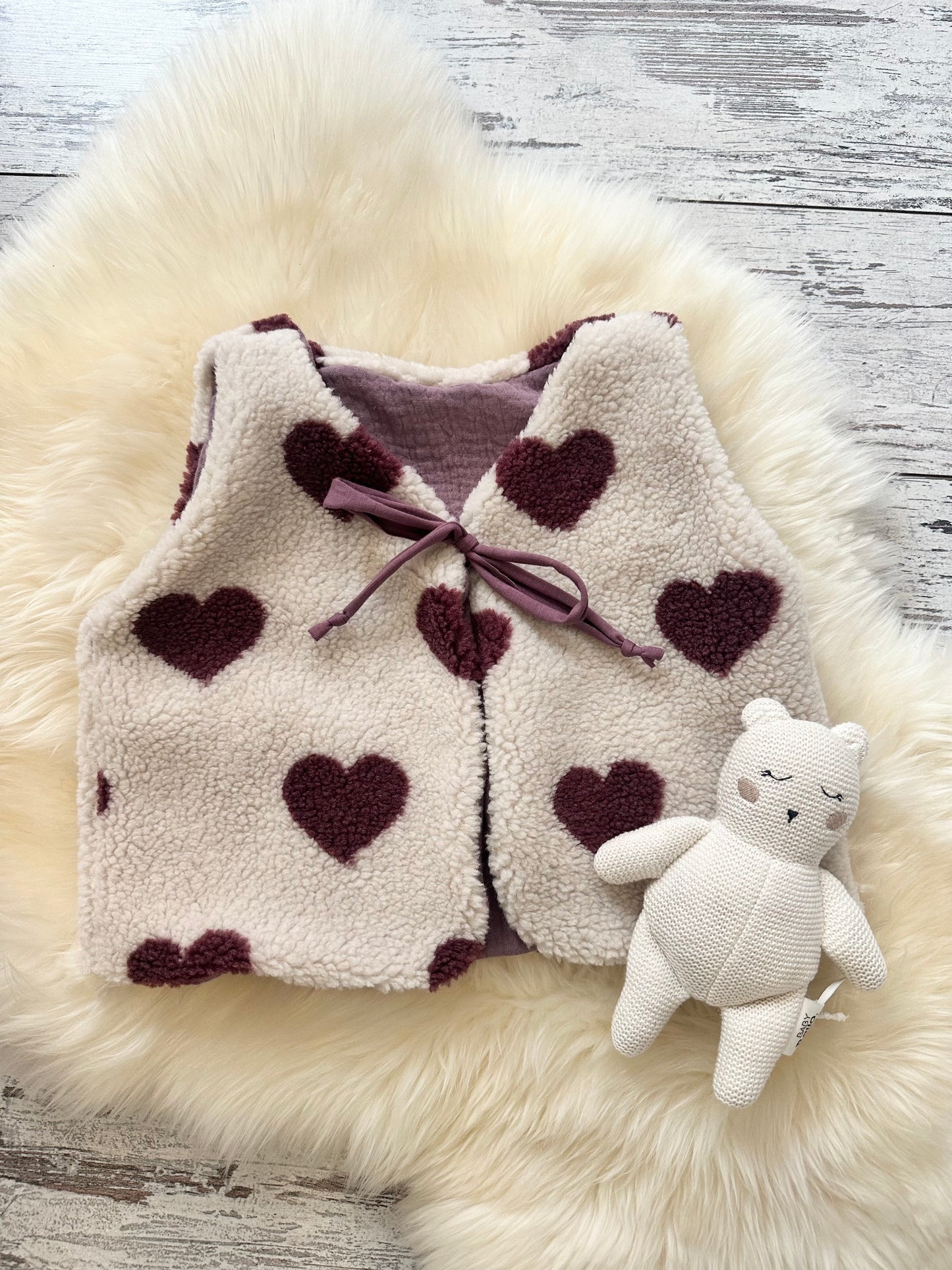 Teddyweste Herz