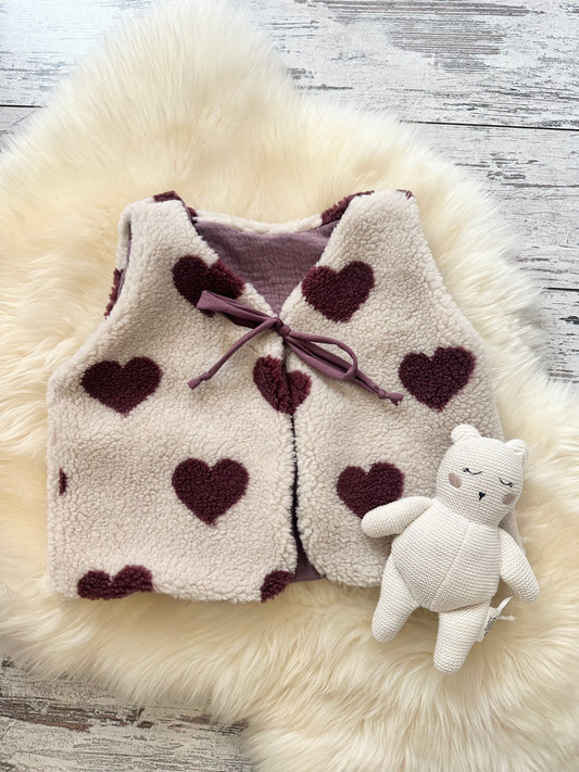 Teddyweste Herz