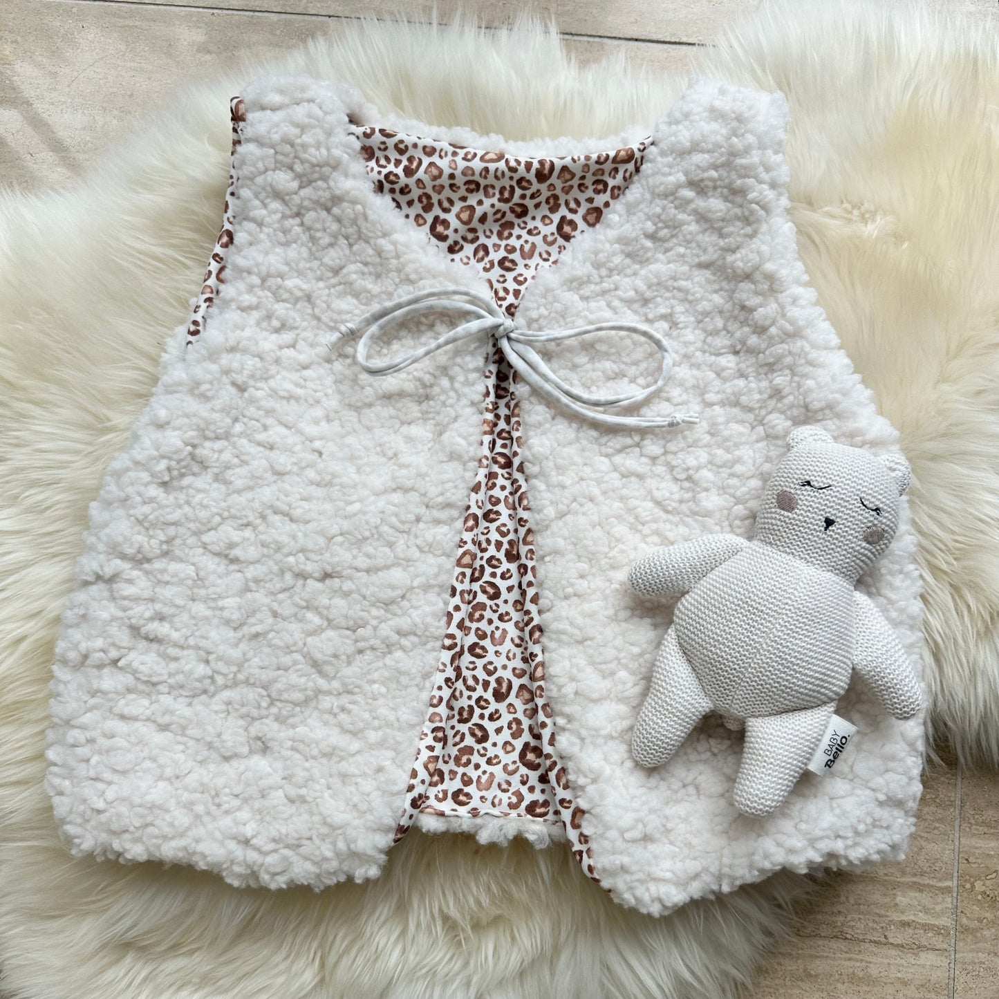 Teddyweste Leo beige