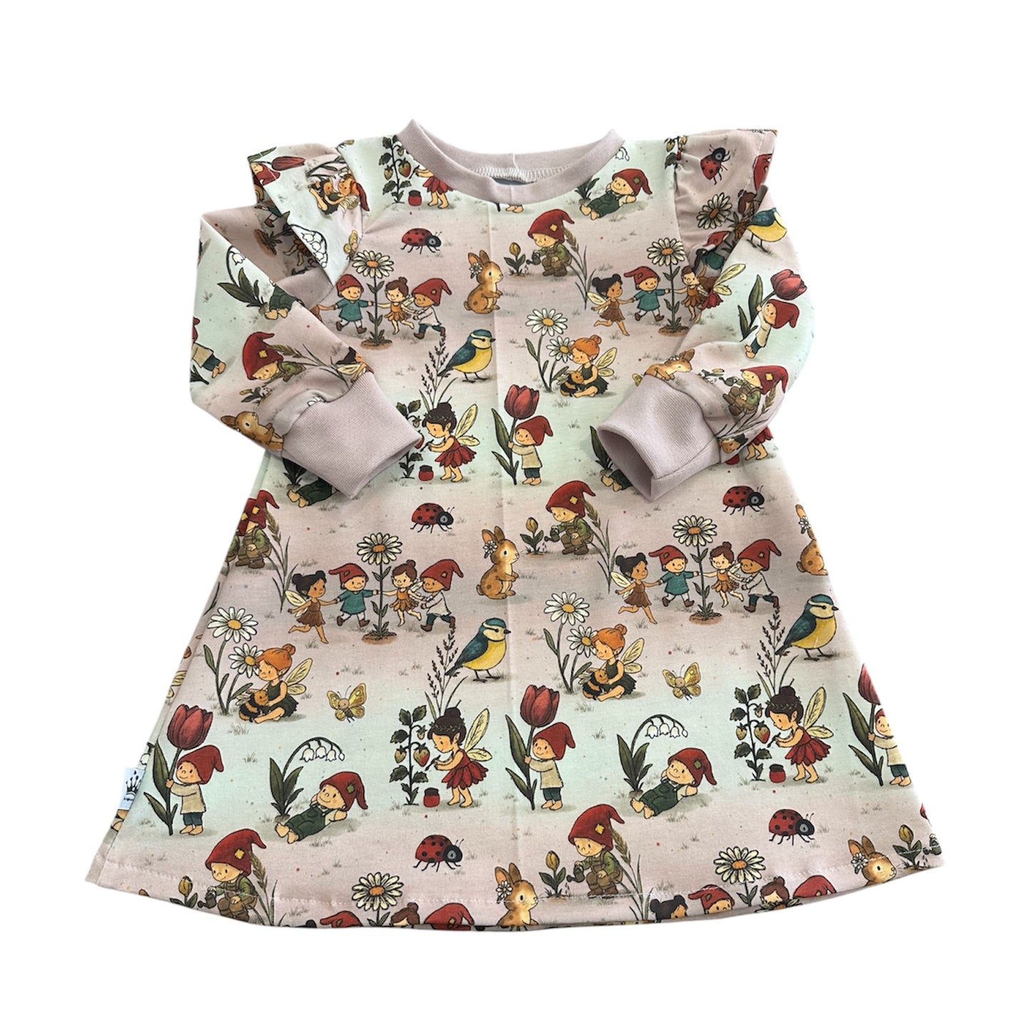Kleid langarm Rüschen Zwergenland