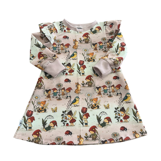 Kleid langarm Rüschen Zwergenland