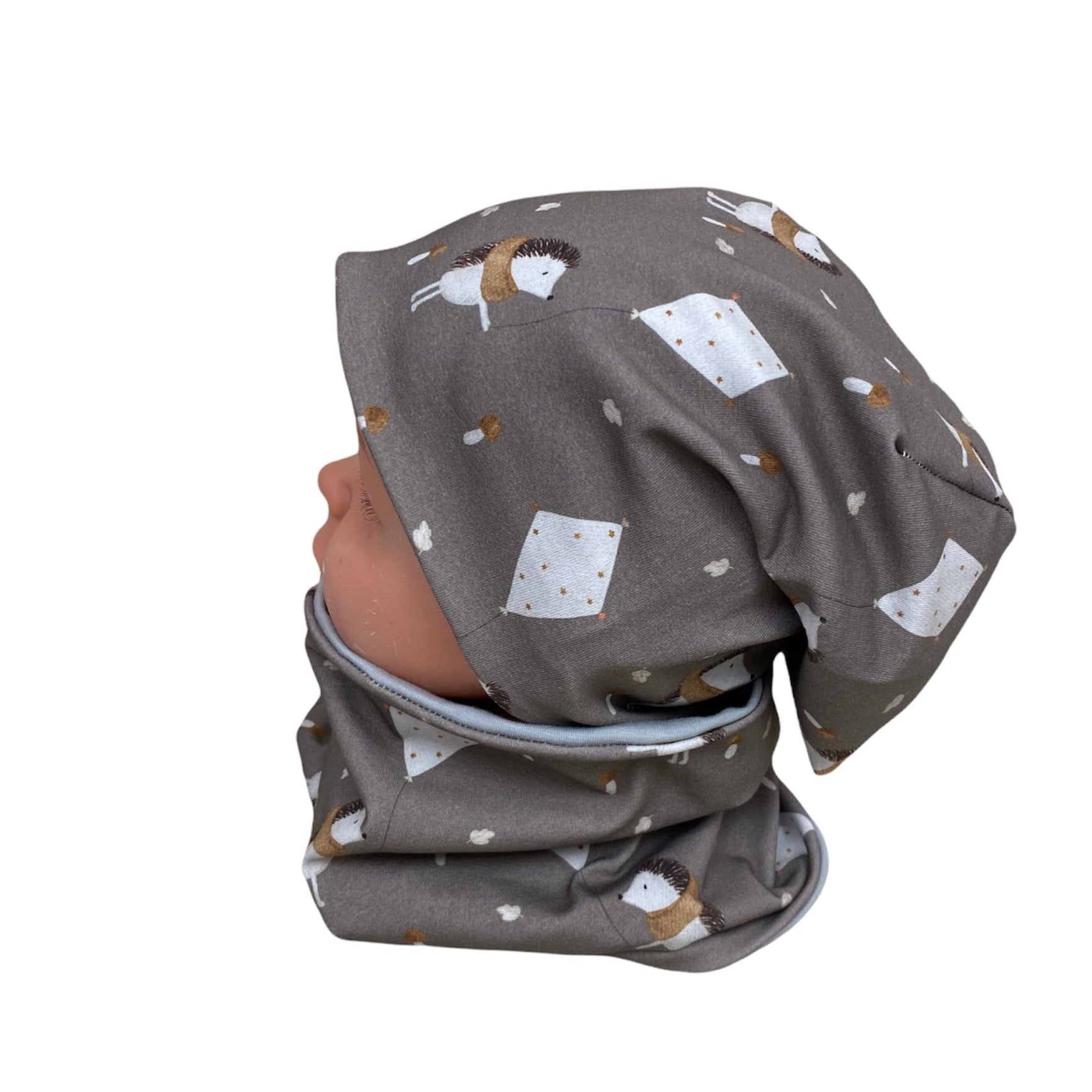 kindermütze igel 
