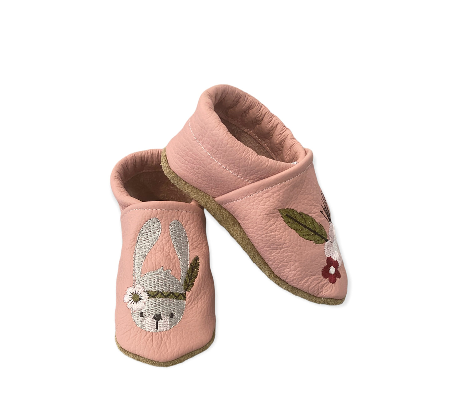 Lederpuschen Hase Rosa