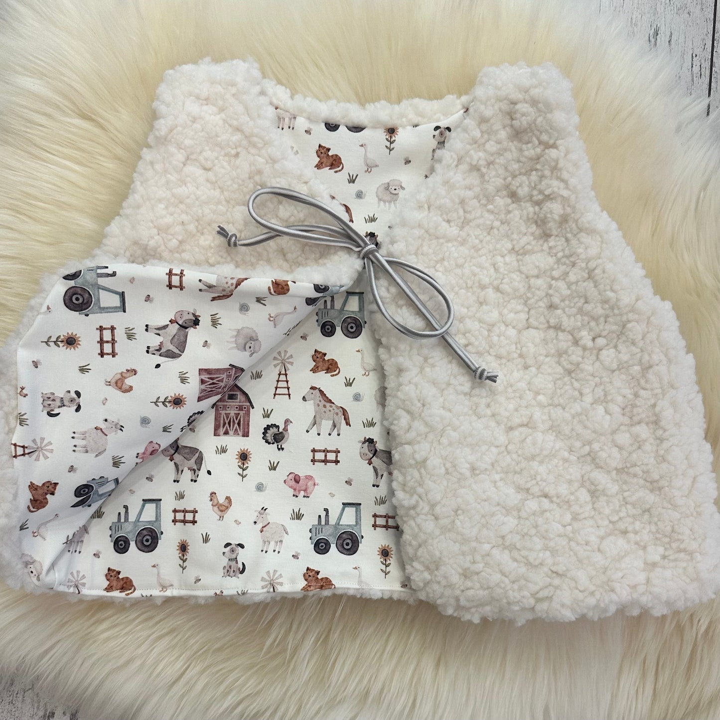 Teddyweste Bauernhof