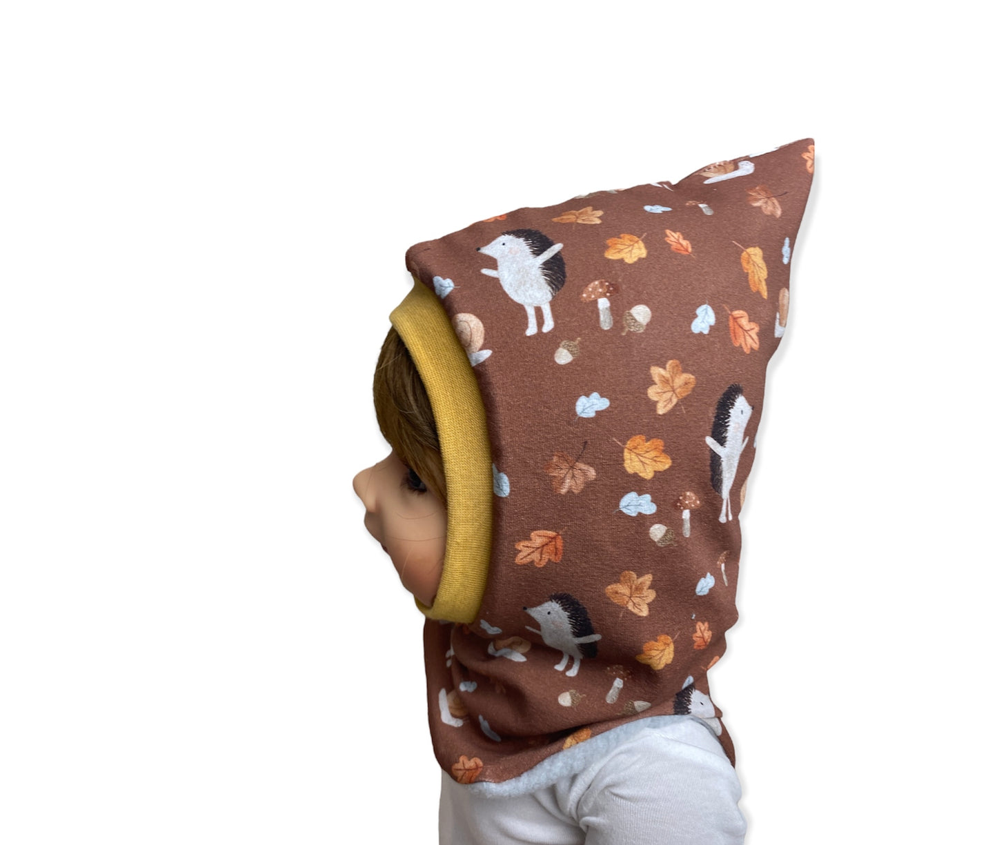 Schlupfmütze Blätter Igel