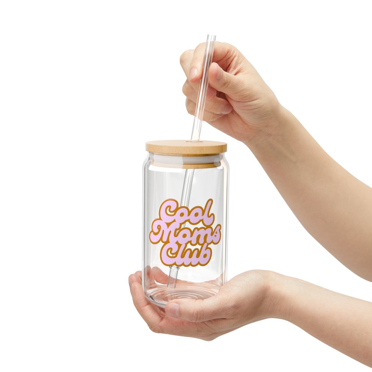 Cool Moms Club Sipper Glas