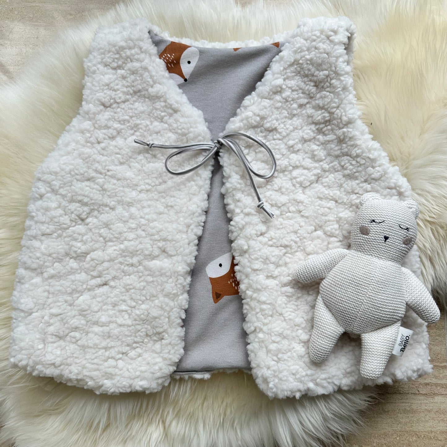 Teddyweste Fuchskopf