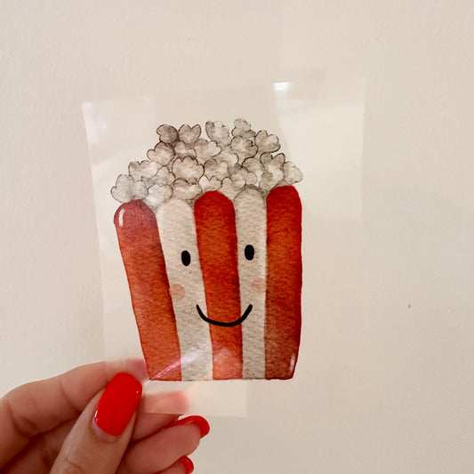 Bügelbild Popcorn