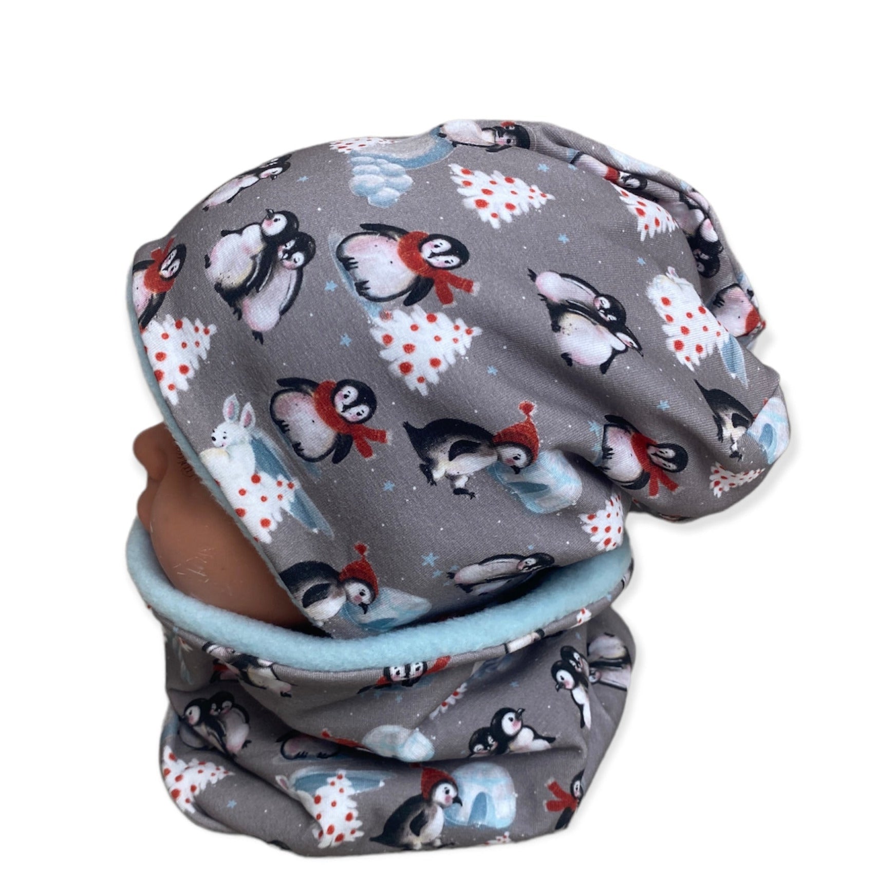 kindermütze Pinguin 