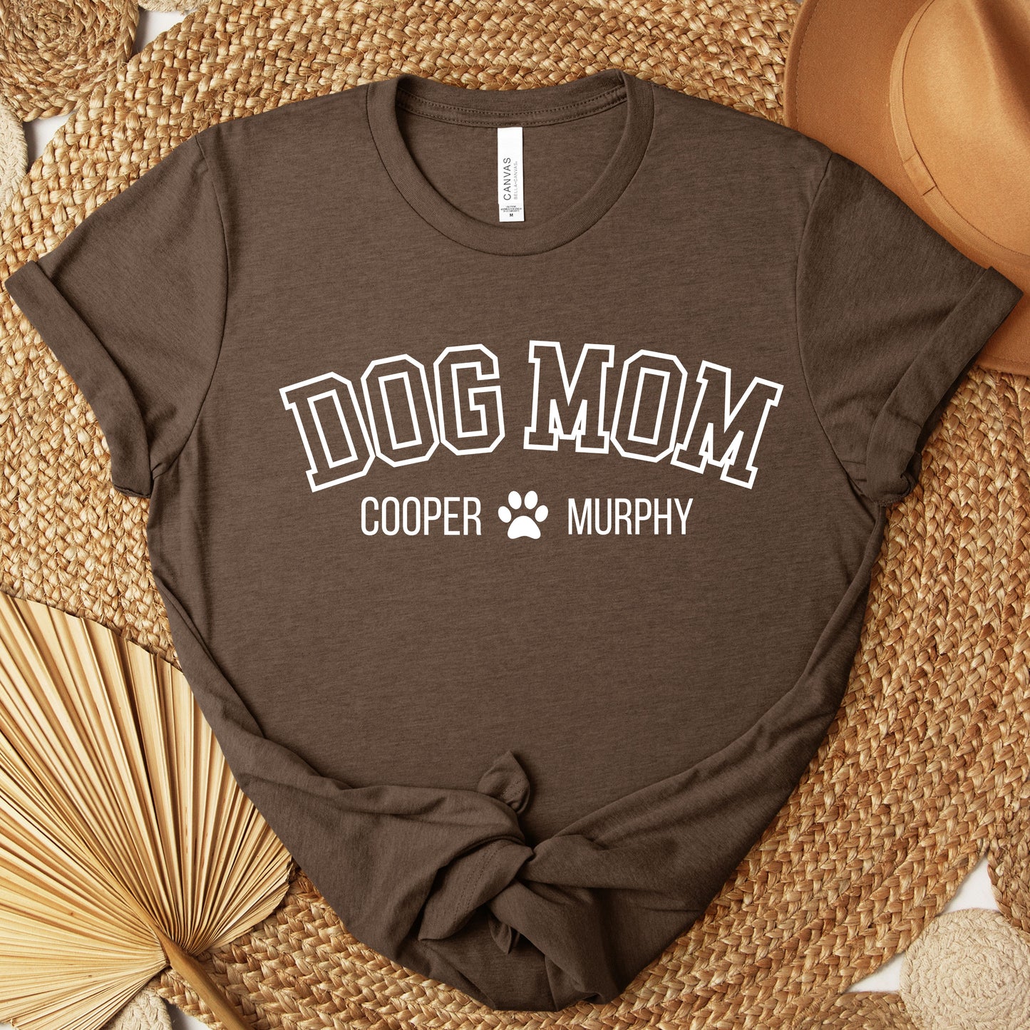 personalisierbares T-Shirt Dog Mom Pfote