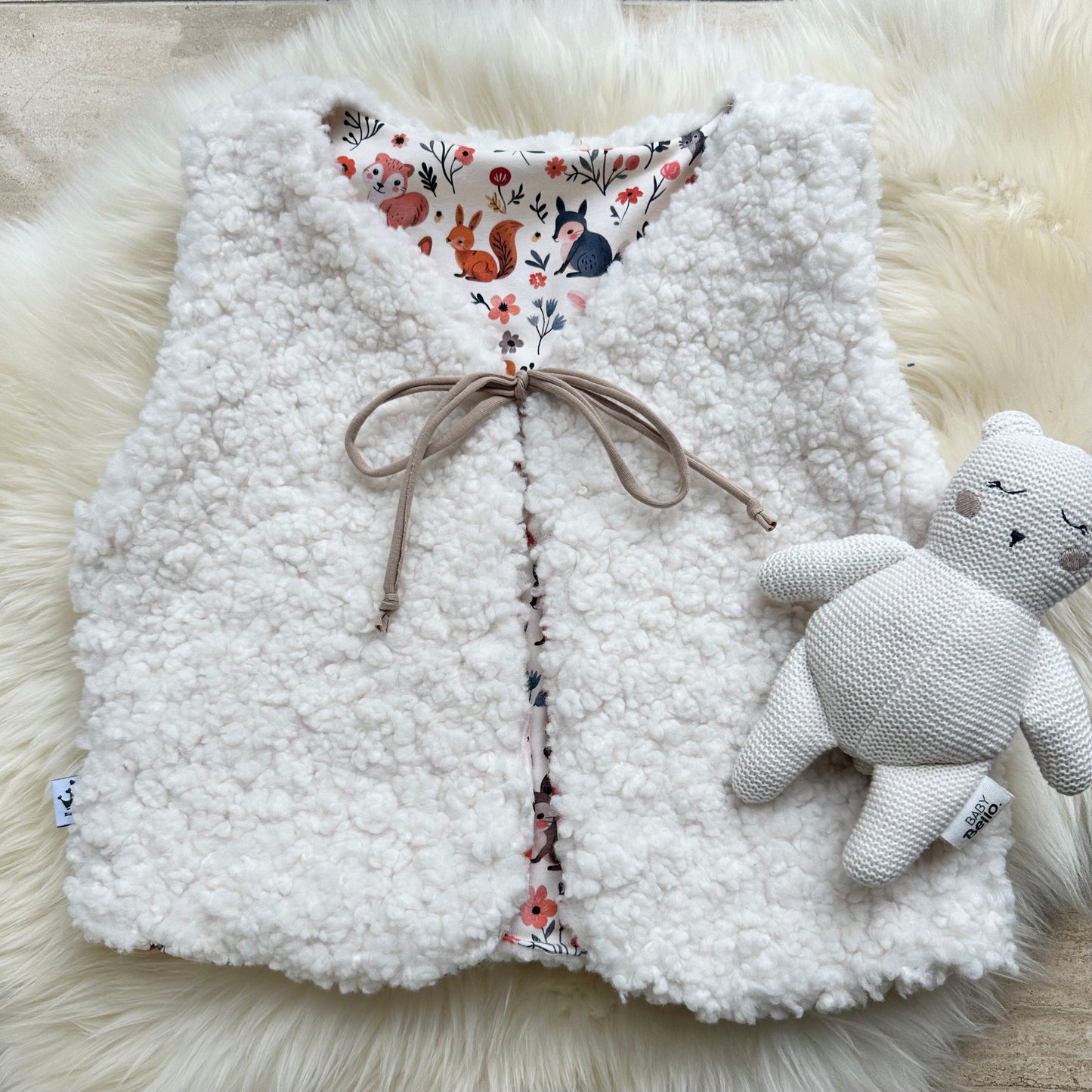 Teddyweste Flower Forest