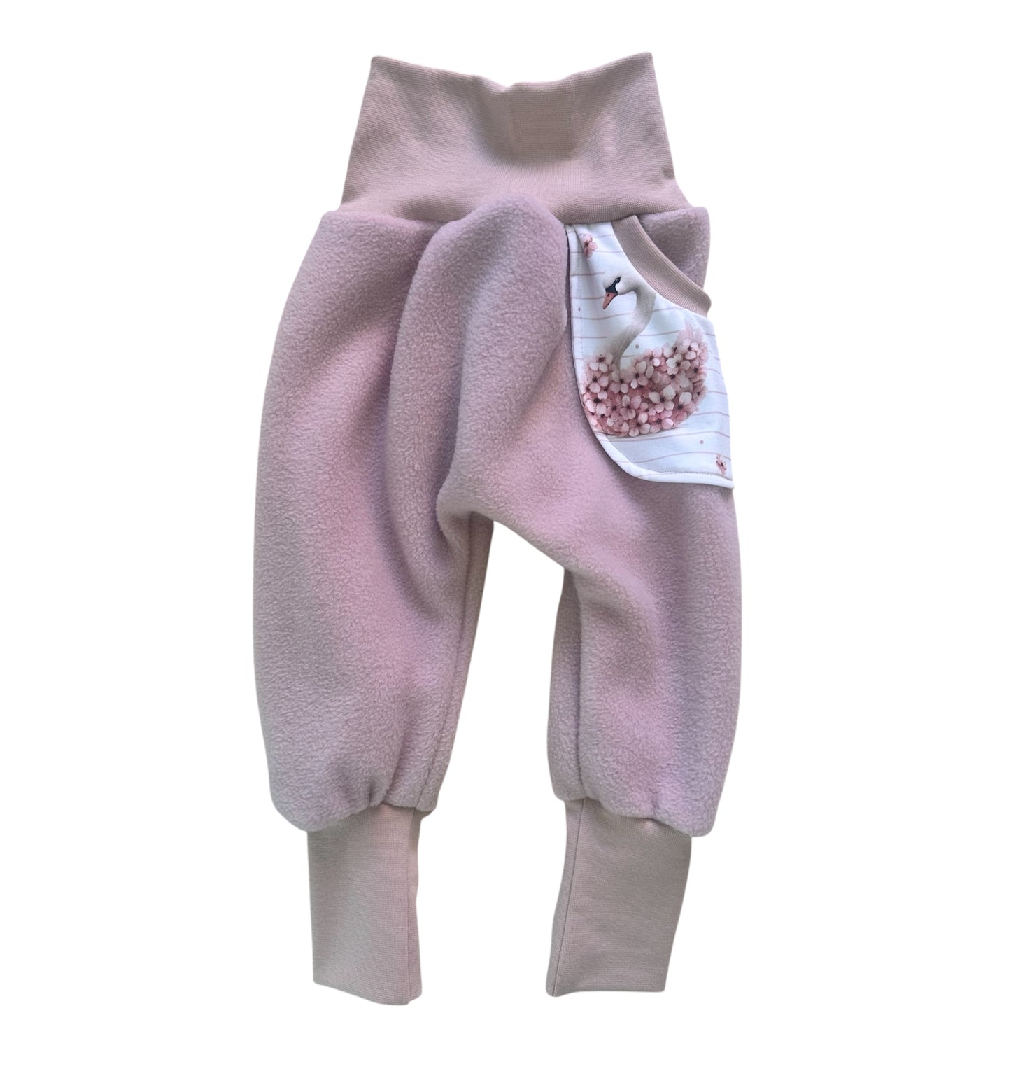 Fleecepumhose Blumenschwan