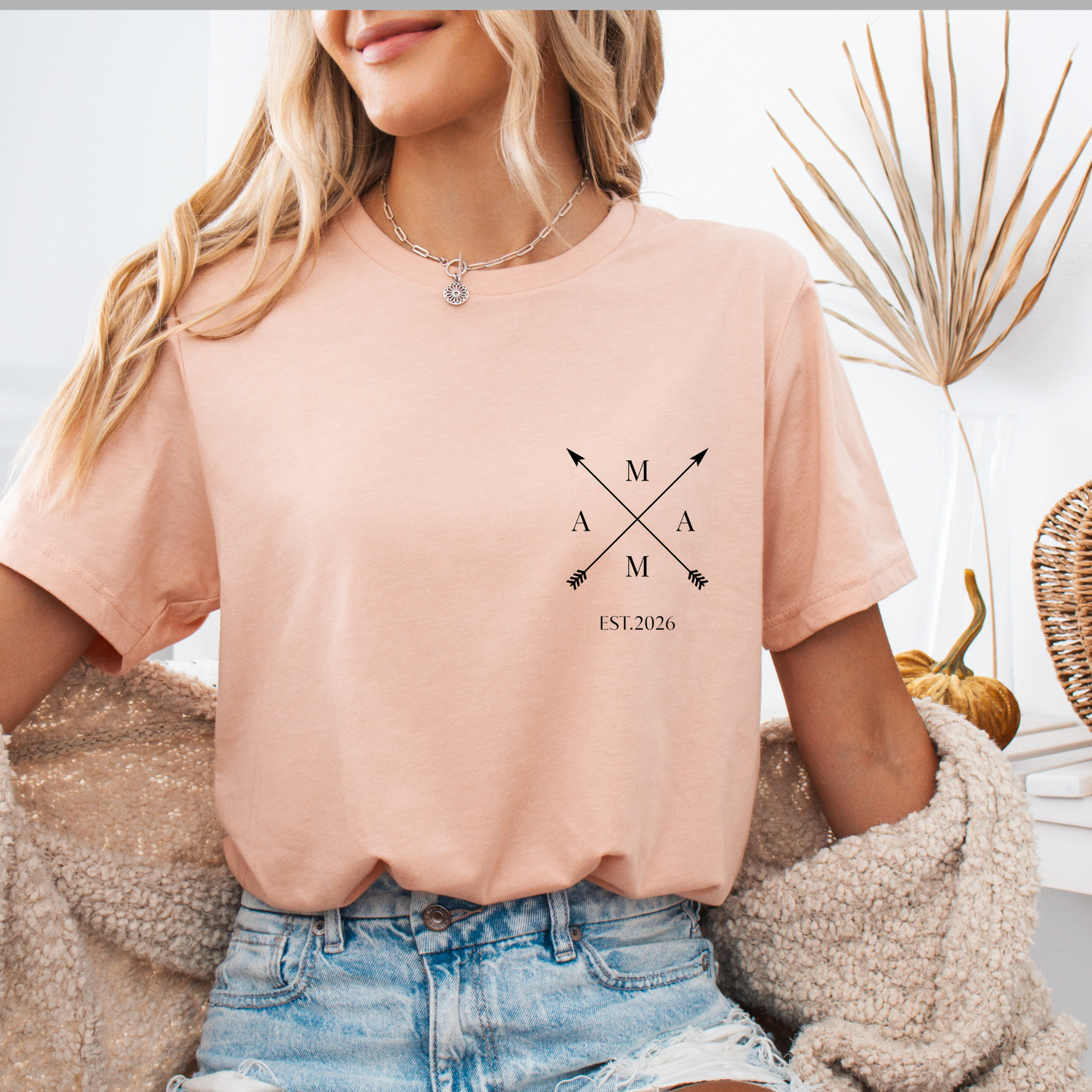personalisierbares T-Shirt Mama mit Jahr