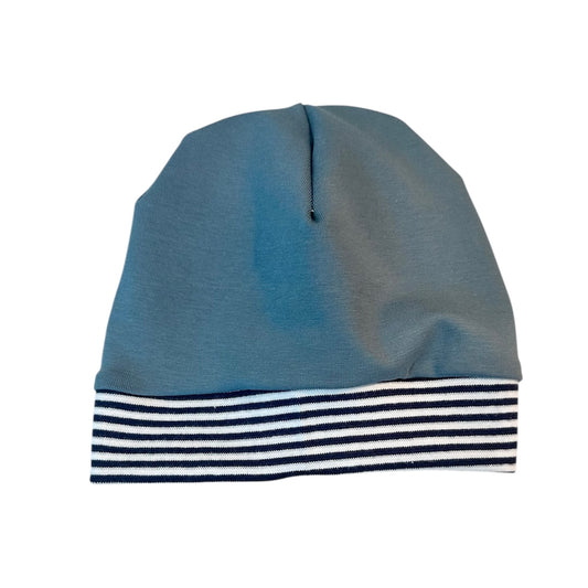 Xmas Mütze blau Ringel