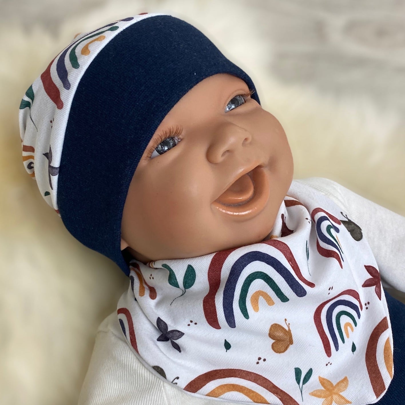 Baby Set Blue Rainbow