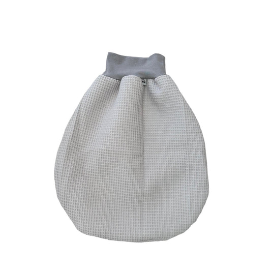 Schlafsack baby waffelstoff grau 