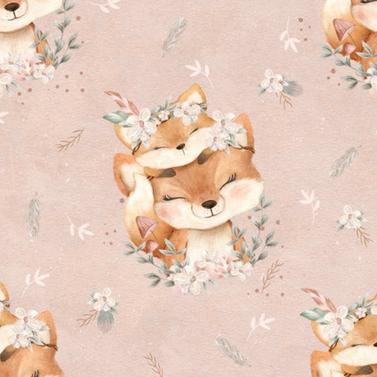 stoff fuchs Mama mit Baby 